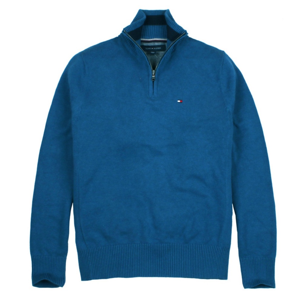 Tommy Hilfiger • Men’s 1/4 Zip Mock Neck Sweater M